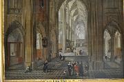 Pieter Neefs View of the interior of a church oil on canvas